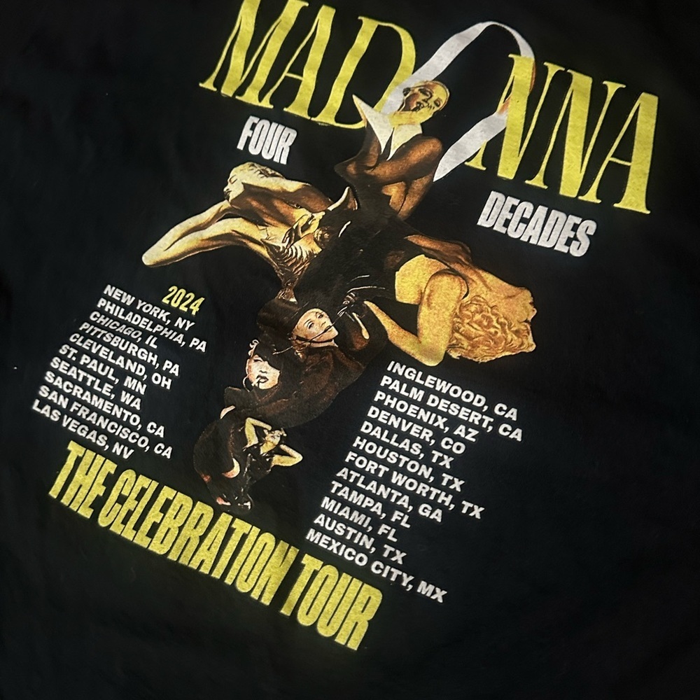 Madonna 2024 Tour Shirt Celebration Tshirt Tee Unisex 2XL - Picture 5 of 5